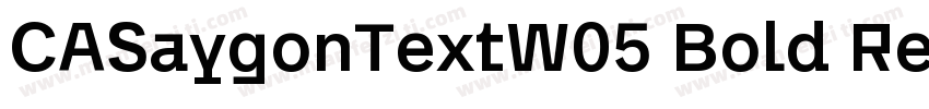 CASaygonTextW05 Bold Regular字体转换